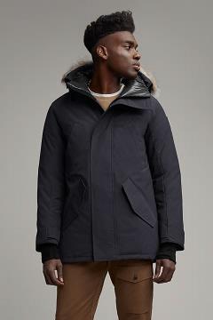 Chamarras Canada Goose Hombre México - Edgewood Abrigos Black Label Azul Marino LM4901352
